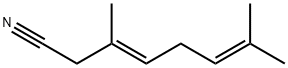 (E)-3,7-dimethylocta-3,6-dienenitrile Structure