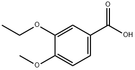3-エトキシ-4-メトキシ安息香酸 化学構造式