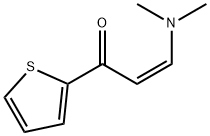 (Z)-1-(2-チエニル)-3-(ジメチルアミノ)-2-プロペン-1-オン 化学構造式