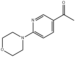 1-(6-モルホリノ-3-ピリジニル)-1-エタノン 化学構造式