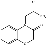 2,3-ジヒドロ-3-オキソ-4H-1,4-ベンゾオキサジン-4-アセトアミド 化学構造式