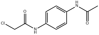 N-(4-乙酰氨基苯基)-2-氯-乙酰胺 结构式