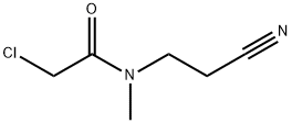 2-CHLORO-N-(2-CYANOETHYL)-N-METHYLACETAMIDE Structure