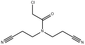 2-Chloro-N,N-bis-(2-cyano-ethyl)-acetamide Structure