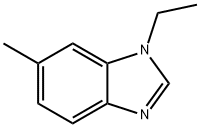 1-乙基-6-甲基1H苯并咪唑 结构式