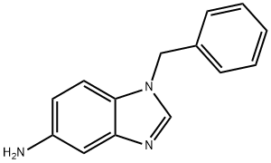 1-ベンジル-1H-1,3-ベンズイミダゾール-5-アミン 化学構造式
