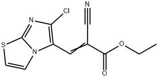 ETHYL 3-(6-CHLOROIMIDAZO[2,1-B][1,3]THIAZOL-5-YL)-2-CYANOACRYLATE Structure
