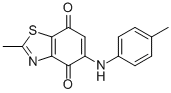 2-METHYL-5-[(4-METHYLPHENYL)AMINO]-4,7-BENZOTHIAZOLEDIONE Structure