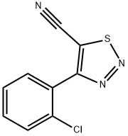 4-(2-氯苯基)-1,2,3-噻二唑-5-甲腈 结构式