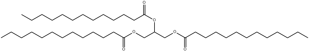 トリストリデカン酸1,2,3-プロパントリイル 化学構造式