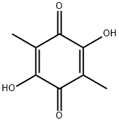 2,5-Dihydroxy-3,6-dimethyl-2,5-cyclohexadiene-1,4-dione 结构式