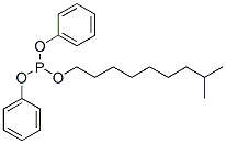 ジフェニルイソデシルホスファイト 化学構造式