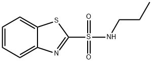 N-propylbenzothiazole-2-sulfonamide 结构式
