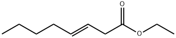 (E)-3-オクテン酸エチル 化学構造式