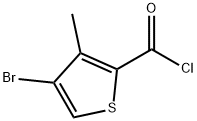4-ブロモ-3-メチル-2-チオフェンカルボニルクロリド 化学構造式