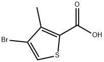 4-ブロモ-3-メチルチオフェンカルボン酸 化学構造式