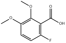 6-fluoro-2,3-diMethoxybenzoic acid Struktur