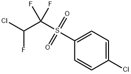 1-クロロ-4-(2-クロロ-1,1,2-トリフルオロエチルスルホニル)ベンゼン 化学構造式