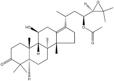 泽泻醇 B 乙酸酯 结构式