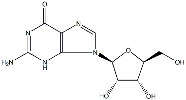 L-鸟嘌呤核苷,26578-09-6,结构式