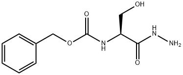 (S)-(1-肼基-3-羟基-1-氧代丙烷-2-基)氨基甲酸苄酯 结构式