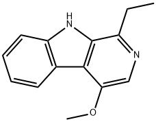 1-Ethyl-4-methoxy-9H-pyrido[3,4-b]indole Struktur