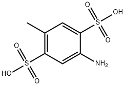 2-AMINO-5-METHYL-1,4-BENZENEDISULFONIC ACID Structure
