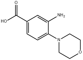 3-Amino-4-morpholin-4-yl-benzoic acid Struktur