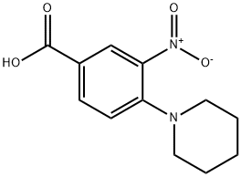 3-NITRO-4-PIPERIDIN-1-YLBENZOIC ACID 化学構造式