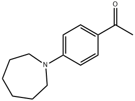 1-[4-(六氢-1H-氮杂-1-基)苯基]乙酮 结构式