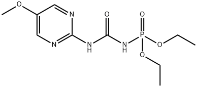 N-[(5-Methoxy-2-pyrimidinyl)carbamoyl]phosporamidic acid diethyl ester Structure