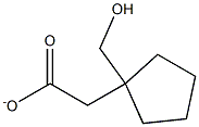 1-Acetoxymethylcyclopentane Struktur