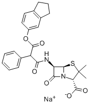 CARBENICILLIN INDANYL SODIUM Structure