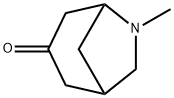 6-メチル-6-アザビシクロ[3.2.1]オクタン-3-オン 化学構造式