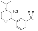 4-(isopropyl)-2-[3-(trifluoromethyl)phenyl]morpholine hydrochloride Structure