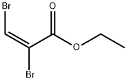 (E)-2,3-ジブロモアクリル酸エチル 化学構造式