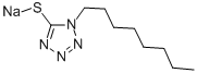 1-Octyl-5-mercaptotetrazolesodiumsalt Structure