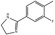 1H-Imidazole,  2-(3-fluoro-4-methylphenyl)-4,5-dihydro- Structure