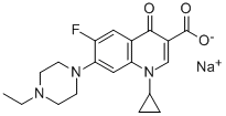 エンロフロキサシンナトリウム 化学構造式