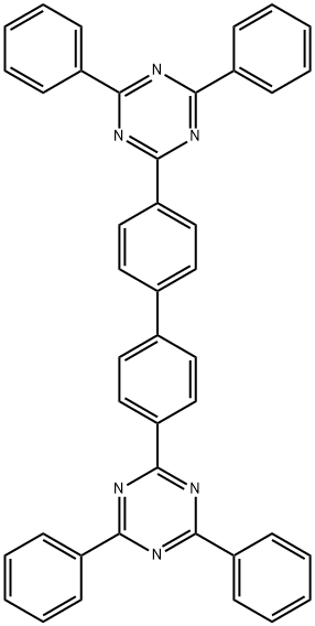 4,4'-ビス(4,6-ジフェニル-1,3,5-トリアジン-2-イル)ビフェニル 化学構造式