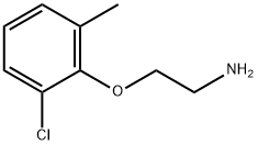 2-(2-クロロ-6-メチルフェノキシ)エタンアミン 化学構造式