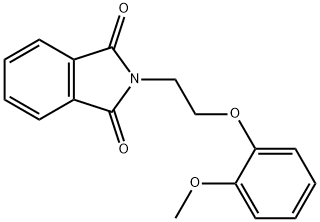 2-[2-(2-METHOXY-PHENOXY)-ETHYL]-ISOINDOLE-1,3-DIONE 化学構造式