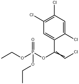 Phosphoric acid, 2-chloro-1-(2,4,5-trichlorophenyl)ethenyl diethyl est er 结构式