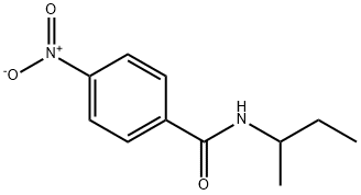 N-butan-2-yl-4-nitro-benzamide 结构式
