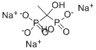 1-HYDROXYETHYLIDENE-1,1-DIPHOSPHONIC ACID TRISODIUM SALT Structure