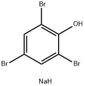 ナトリウム2,4,6-トリブロモフェノラート 化学構造式