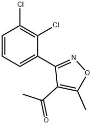 1-[3-(2,3-DICHLOROPHENYL)-5-METHYL-4-ISOXAZOLYL]-1-ETHANONE Structure