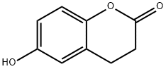 3,4-dihydro-6-hydroxy-2H-1-benzopyran-2-one 结构式