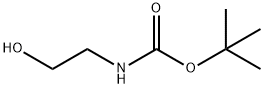 2-(tert-ブトキシカルボニルアミノ)-1-エタノール 化学構造式