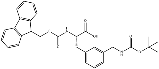 BOC-L-2-AMINOMETHYLPHE(FMOC),266999-24-0,结构式